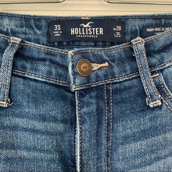Hollister Distressed Cropped Jeans Size 3 Short - Picture 6 of 8